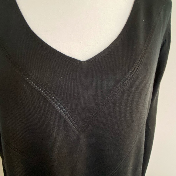 Banana Republic Womens V-Neck Black Knit Long Sleeve Office Casual Sweater-Sz-L - Picture 3 of 16